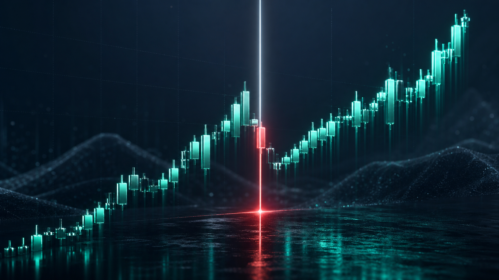 判定時刻のあとも動き続ける価格を表したビジュアル